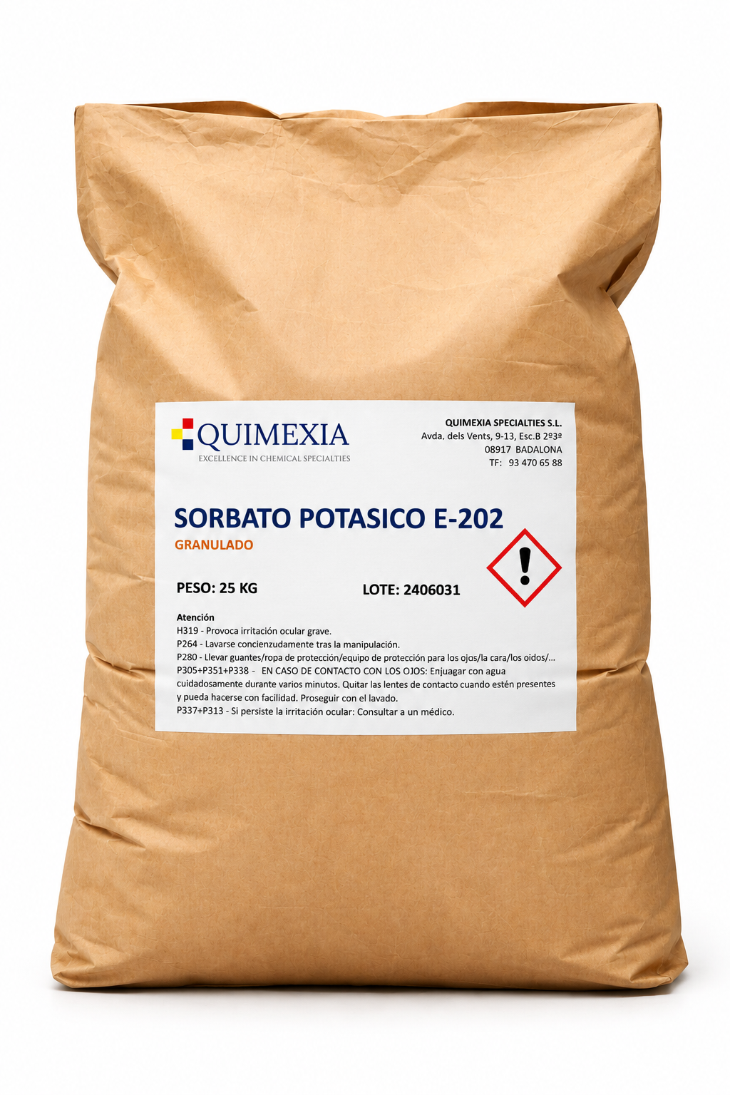 Sorbato Potásico Granulado E-202 Sorbato Potásico Granulado E-202 - Imagen 3