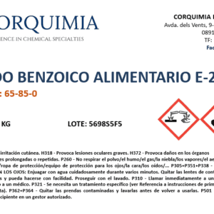 Acido Benzoico Alimentario E-210