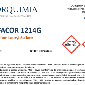 Surfacor 1214G | Sodium Lauryl Sulfate